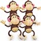 4E's Novelty Inflatable Monkey 4-Pack, 27"" for Jungle Decorations & Safari Birthday decorations!